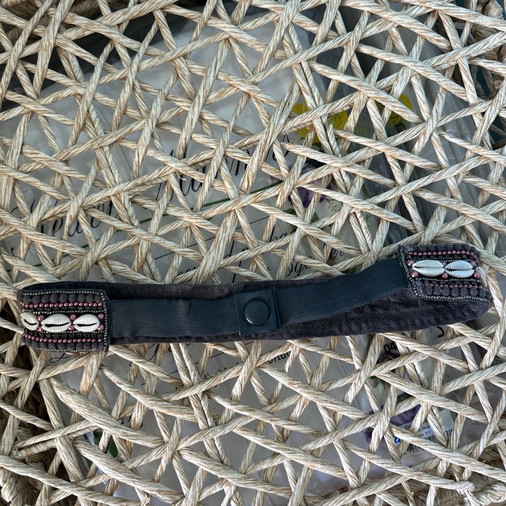 ANTHROPOLOGIE PURPLE SHELL BELT - Picture 4 of 6